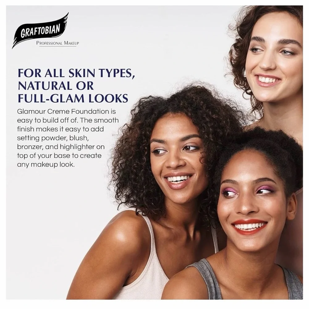 Graftobian HD Glamour Crème Foundation 1/2oz, Midnight Marigold Makeup